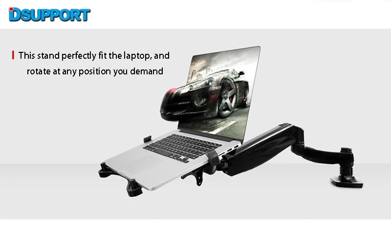 Loctek D5F Desktop Full Motion Gas Spring Dual use