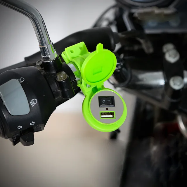 1.2m 12V Electric Bicycle Charger Motorcycle Phone USB Charging Bike Accessories Waterproof