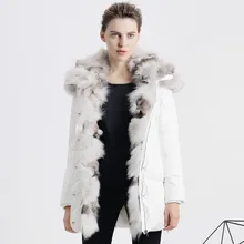 Luxury Large Real For Fur Parka For Women Winter Brand Thicking Short Slim Womens Down Jackets 2016 Warm Coat Women