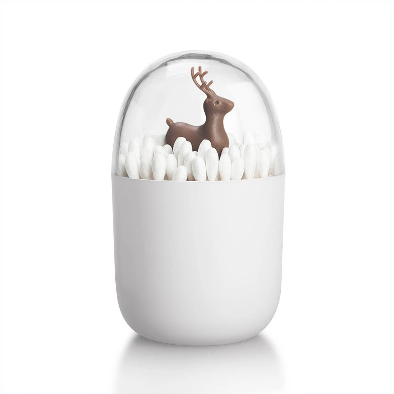 DIY Toothpick Box Animal Elk Cotton Swab Container Cotton Sticks Box