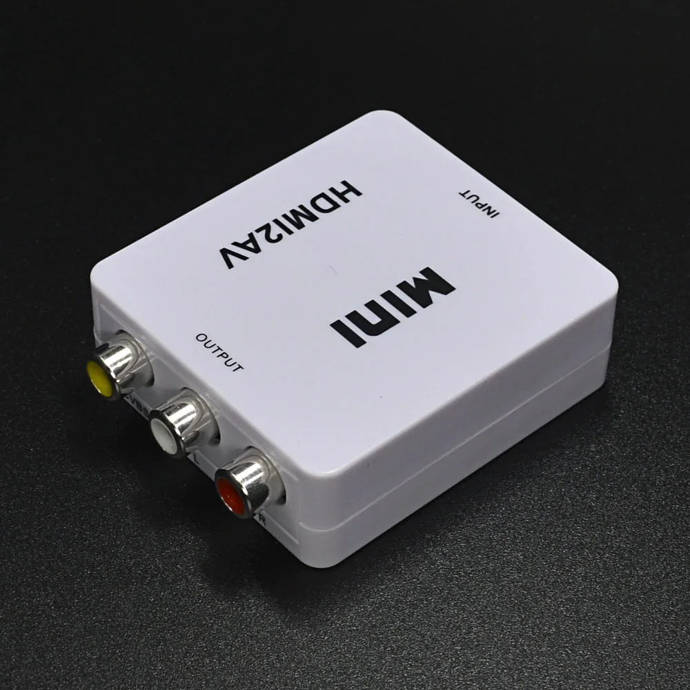 CHIPAL 1080P для преобразователя HDMI в AV Mini HDMI2AV RCA CVBS адаптер композитное видео NTSC PAL Scaler
