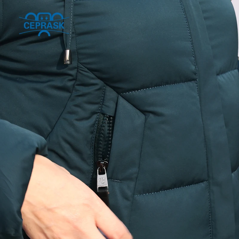 CEPRASK 2018 New Thickening Winter Jacket Women Parka Plus Size 6XL Long Fashionable Women's Winter Coat Hooded Warm Down Jacket CEPRASK 2018 New Thickening Winter Jacket Women Parka Plus Size 6XL Long Fashionable Women's Winter Coat Hooded Warm Down Jacket