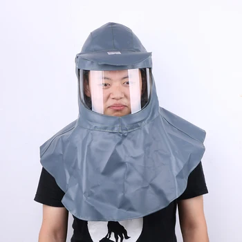 

Painting Protective Mask Anti-Acid and alkali Sandblasting caps Dustproof Hood Labor Helmet Industrial Grinding Safety Mask