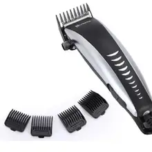 Профессиональный цифровой триммер для волос перезаряжаемая электрическая машинка для стрижки волос Мужская Беспроводная стрижка четыре позиционирования расческа непроскальзывающая ручка