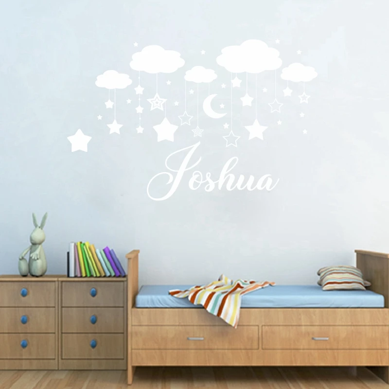 Moon Star Vinyl Wall Stickers Kids Room Decor