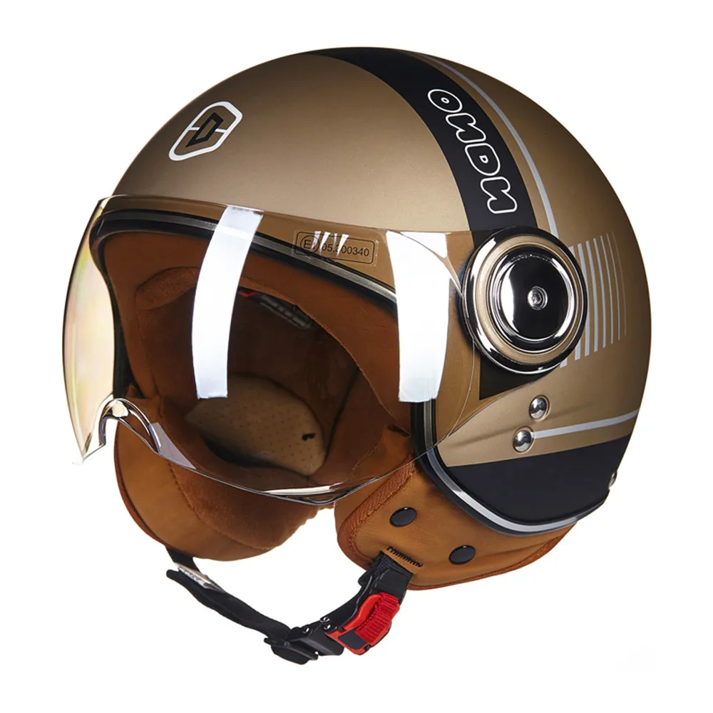Beon Винтаж moto rcycle шлем 3/4 с открытым лицом скутер ретро Casque Casco мото cicleta Capacete шлемы