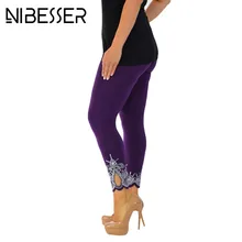 NIBESSER Women Autumn Leggings Fashion Skinny Leggins Pant 2017 Girls Solid Hollow Out Capris Underpants Female Z30