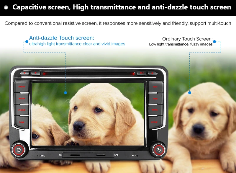 Top A-Sure 2 DIN Car Radio DVD Player GPS Navigation For Volkswagen VW Golf MK Passat B6 Polo Sharan Multivan T5 Touran Tiguan SKODA 13