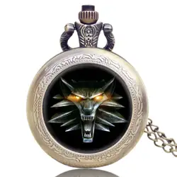 Игра престолов кварцевые Бронзовый карманные часы Прохладный удивительный Roaring Lion Цепочки и ожерелья плавающий Стекло брелок часы мужские