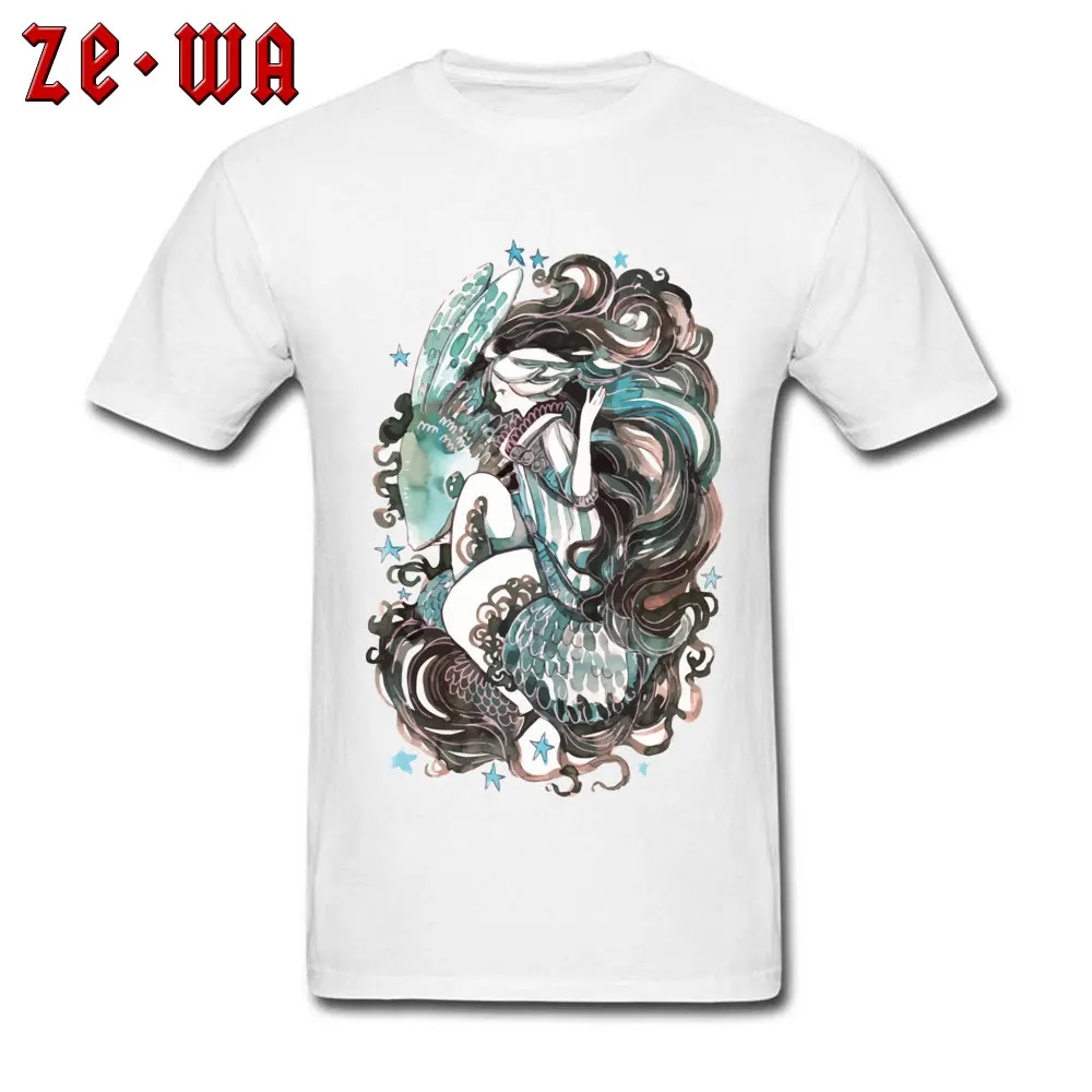 Summer fly fish and girl Gift Short Sleeve Summer T Shirt Rife Round Neck Pure Cotton Tees Man Top T-shirts Drop Shipping fly fish and girl white