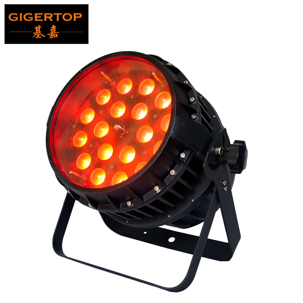 Светодиодная водонепроницаемая лампа TIPTOP 18x12 Вт RGBW 4 в 1 бесшумный зум 5/9 DMX512