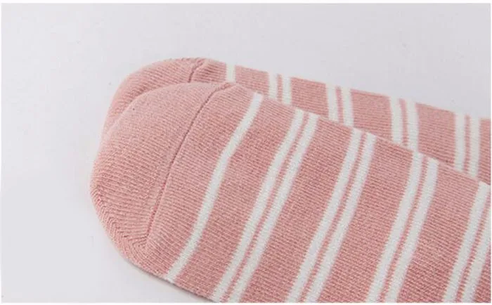 Носки для малышей Детские спортивные носки для мальчиков и девочек хлопковые носки без пятки до колена для малышей на осень и зиму, носки с изображением лисы и кота