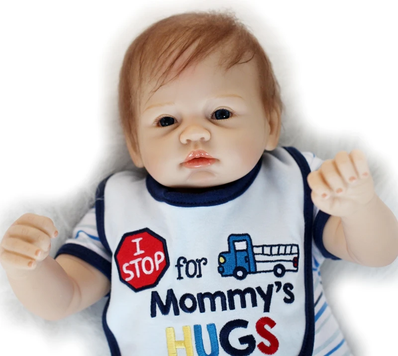 

22" silicone reborn dolls for sale cloth body real reborn babies dolls fashion girl bjd doll child gift bebe alive bonecas