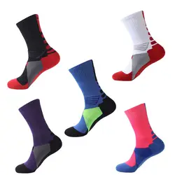 5 пар Для мужчин профессии компрессионные прочные носки дышащий демпфирования толще мужской носки Meias яркий Цвет смешные носки Calcetines