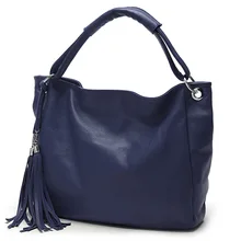 Fashion Women Bag Brand Handbag Bolsa Feminina Large Leather Tote Bag 2016 Luxury Tassel Women Shoulder bags