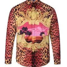 Мужская модная рубашка для отдыха с длинными рукавами в европейском стиле, новая разноцветная льняная рубашка большого размера в национальном стиле