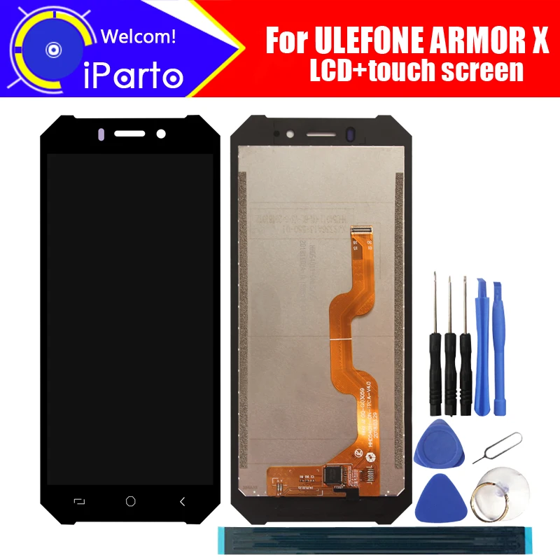 Скидка 5,5 дюймовый ULEFONE ARMOR X font b lcd b font дисплей + кодирующий преобразователь сенсорного экрана в сборе 100% оригинальный новый font b lcd b font + сенсорный дигитайзер для ARMOR...
