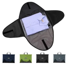 Ecosusi Hommes T Chemise Fold Emballage De Stockage Sacs Pour 1-5 pcs Vêtements Emballage Cubes À Voyager Protecteur Boîte organiser Valise