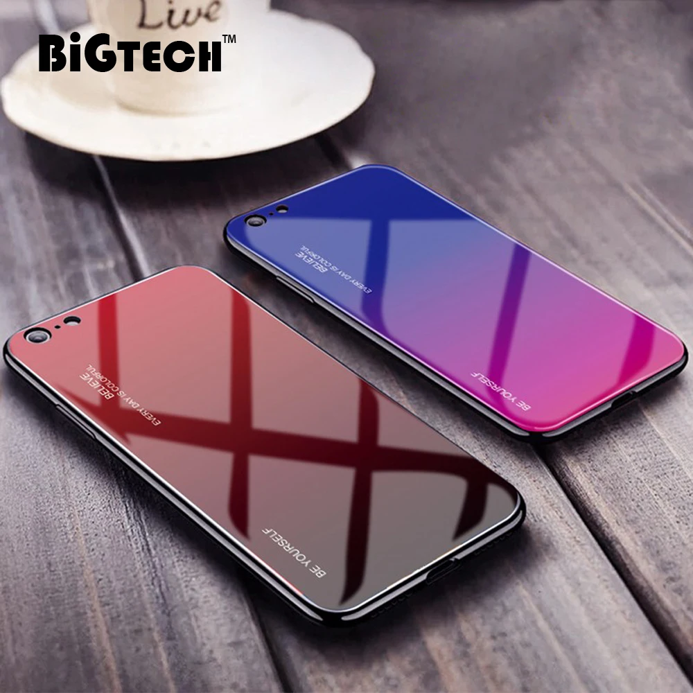 For iPhone XR Tempered Glass Case 11 Pro X XS MAX Coque With logo Multicolour Cover for 7 8 6s Plus | Мобильные телефоны и