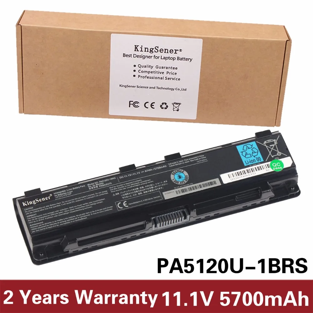 

KingSener Japanese Cell New PA5120U-1BRS Battery for Toshiba PA5120U PABAS275 11.1V 5700mAh 67WH Free 2 Years Warranty