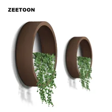 Скандинавский короткий круглый железный суккулентный завод настенная ваза стеклянный горшок для комнатных цветов украшения кулон Настенный декор подвесной цветочный горшок