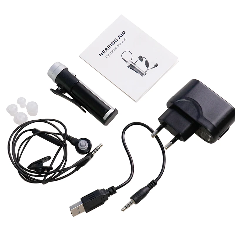 Hearing Aid E-9 Portable Can Clip Hearing Loss Sound Amplifier Amplifier Audiologist Designed Tone Hearing Aids Ear Care 2 Color