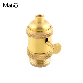 

Vintage Retro Antique Edison E26/E27 Brass Lamp Bulb Holder Socket Decor