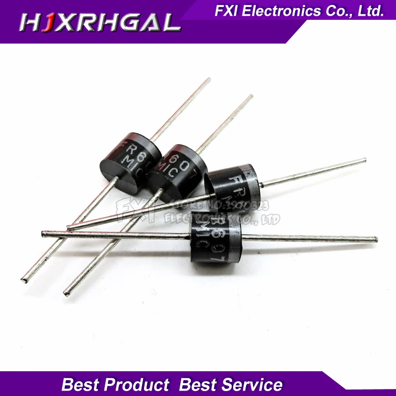 

20PCS FR607 DO-41 6A 1000V Fast Recovery New original