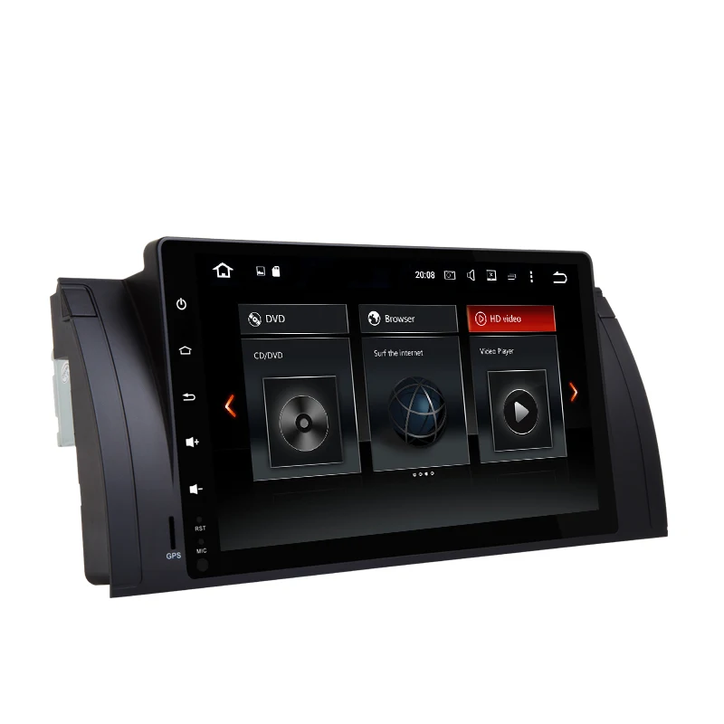 Best 9 Inch HD Touch Screen Autoradio Android 9.0 Car Multimedia For BMW E39 E53 X5 520i 525i 530i Support GPS Navigation WiFi OBD II 1