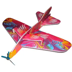 Одна деталь прилетом Magic плоскости качания 360 циклотрон самолет дети DIY модель подарок игрушки