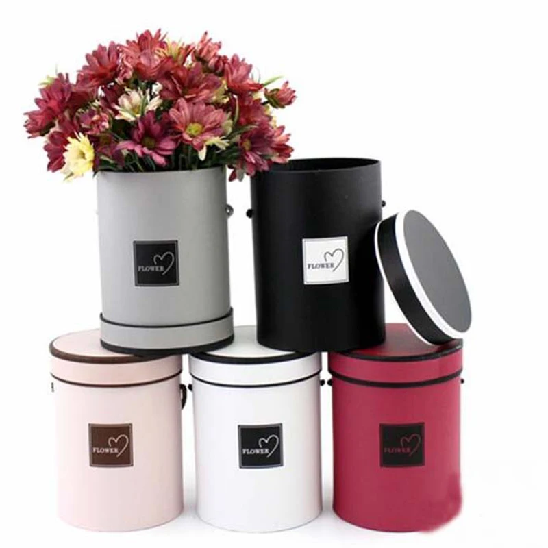 Download Mini Portable Korean Flower Box Round Hug Bucket Trumpet ...
