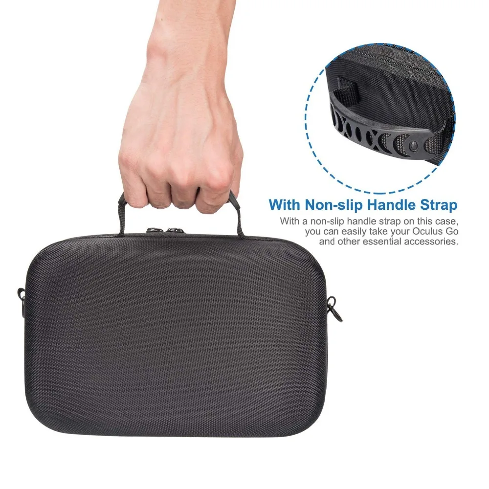 Case for Oculus Go for VR headset Travel Handheld Carrying Storage Case for Oculus Go, Remote Controller and All Accessories