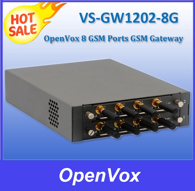 OpenVox VS-GW1202-8G ---- 8 Портов GSM Шлюз GOIP СИМ-карты gsm шлюз звездочка + Elastix 3CX FreeSWITCH |