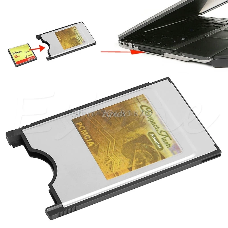 Compact Flash CF to PC Card PCMCIA Adapter Cards Reader for Laptop Notebook Z17 Drop ship