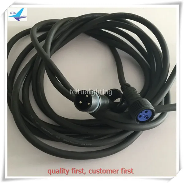 10lot DMX Light Power Cables 10Meter IP65 32.8Ft Waterproof Power