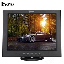 Eyoyo JSW121H 12 inch FHD TFT LCD CCTV Monitor 800×600 BNC/VGA/AV/HDMl Video Display For Home DVR