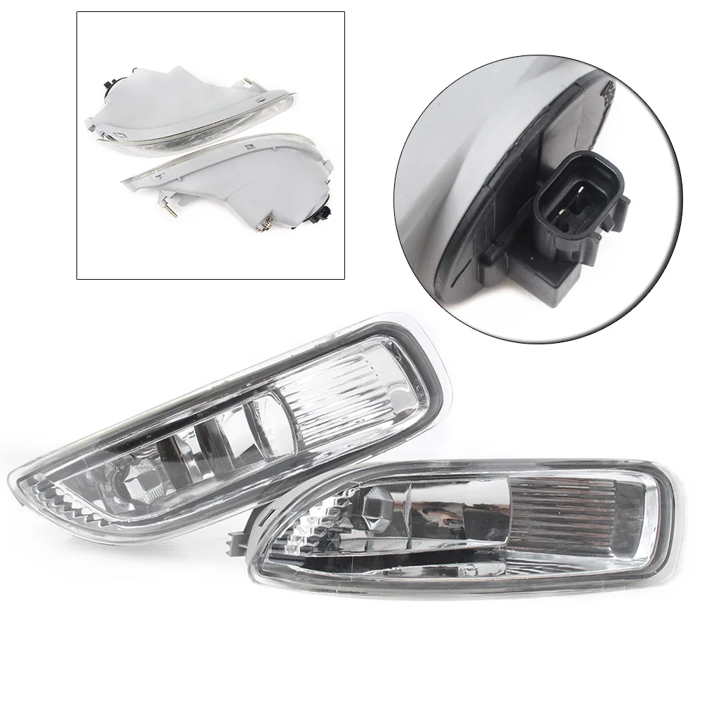1 Pair Car Front Bumper Clear Lens Fog Lights Bulb For Toyota Corolla