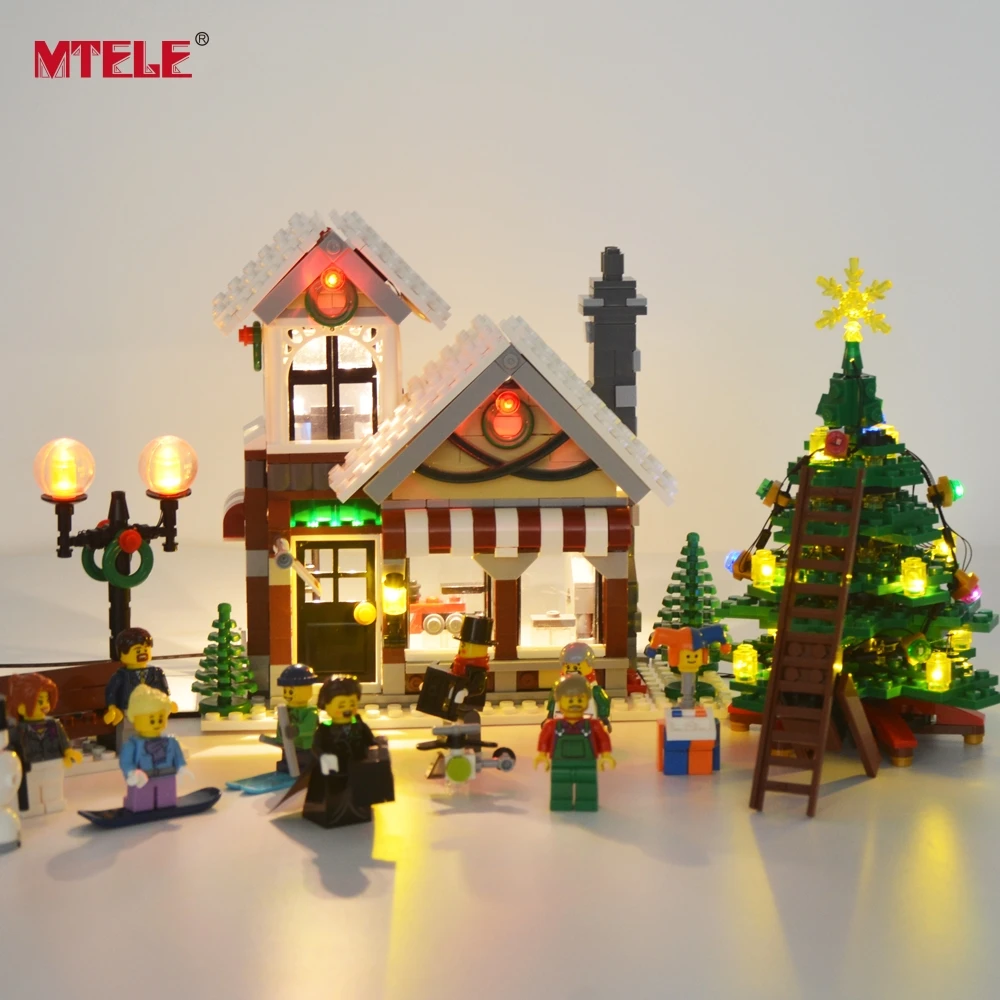 MTELE Led Light Set For Creator Winter Village Toy Shop Compatible With Lego 10249 Building Block Christmas Light