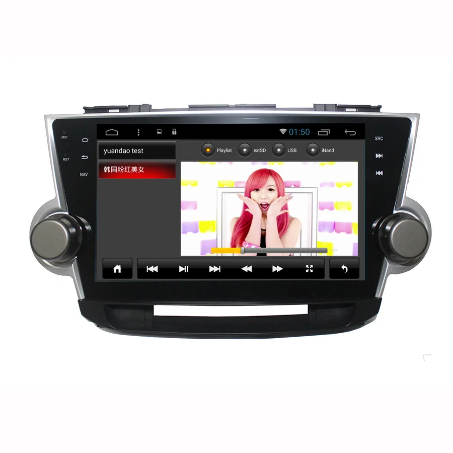 Top Asvegen Android 7.1 Octa Core Car Radio 2 din Car Stereo Multimedia DVD For Toyota HIGHLANDER 2008 PC head Unit GPS Navigation 6