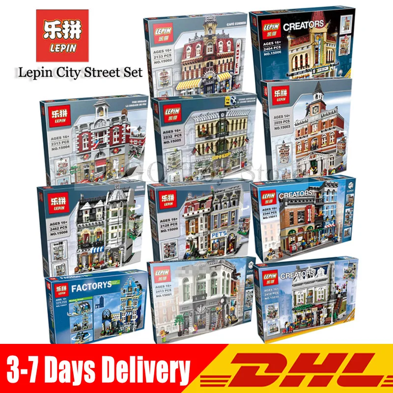 

Lepin City Street 15001 15002 15003 15004 15005 15006 15007 15008 16030 16031 15010 16050 Buillding Blocks Bricks Model Toys
