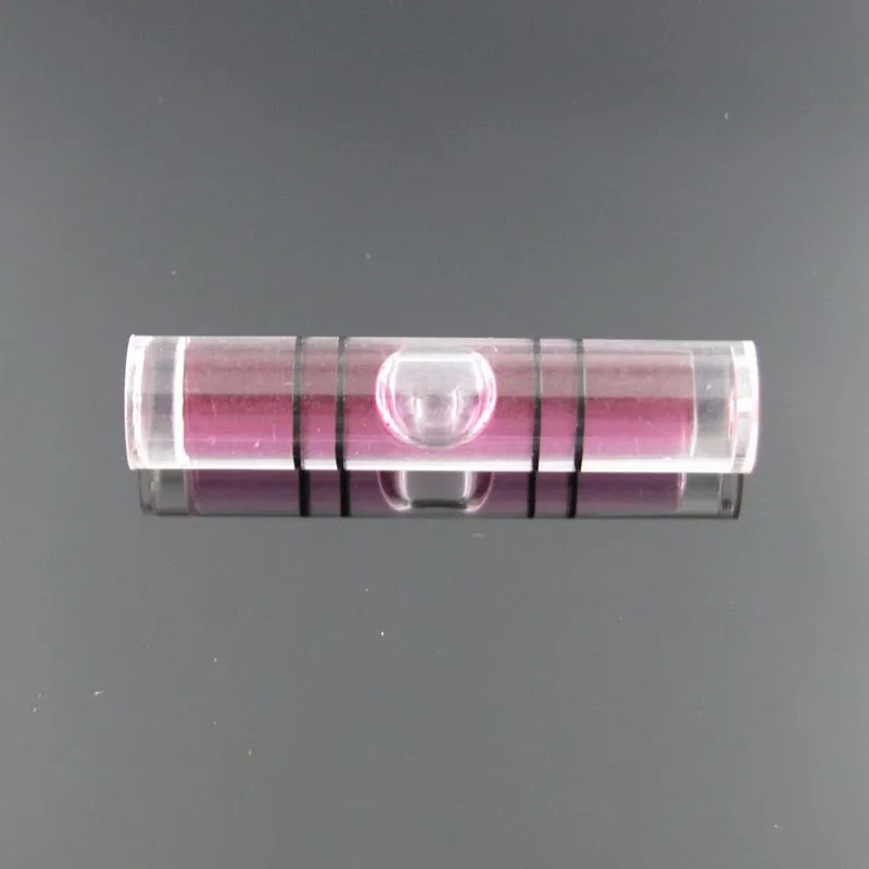1 шт 6,3*29 мм Фиолетовый Цвет спиртовой уровень пузырьковый настенный пузырьковый уровень трубчатые пластиковые точный спиртовой уровень