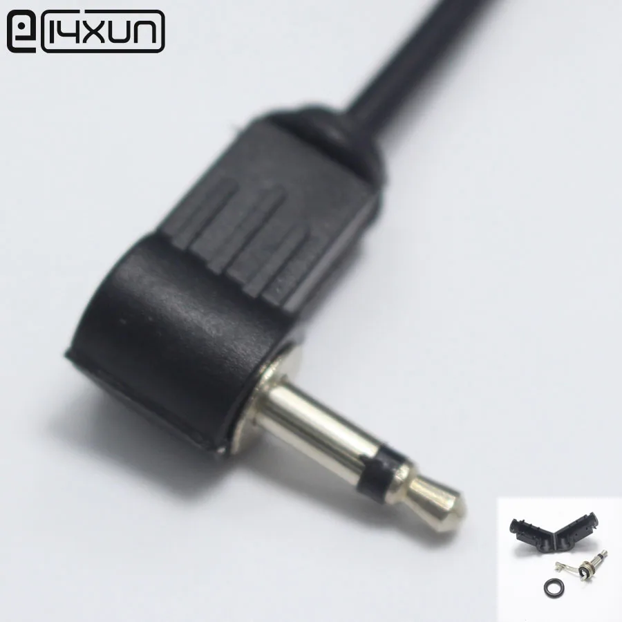 

1pcs 3.5mm 2 pole Audio Video Male plug 3.5 Mono Headphone Connector Welding Type Right Angle Plugs