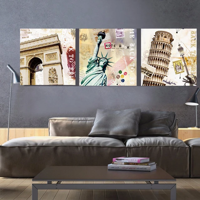 No Frame 3 Pieces Canvas Wall Art Picture Canvas Painting New York ... No Frame 3 Pieces Canvas Wall Art Picture Canvas Painting New York ...