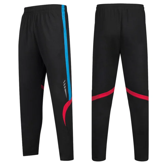 Новинка, мужские спортивные штаны для бега, спортивные штаны для футбола, тренировочные штаны, одежда, штаны для пробежки, штаны для спортзала, обтягивающие штаны - Цвет: K1121 black blue