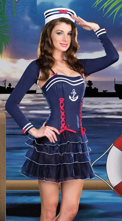 Cheap Wholesale Sailor Costume Women Navy Dress Sexy Uniforms ...