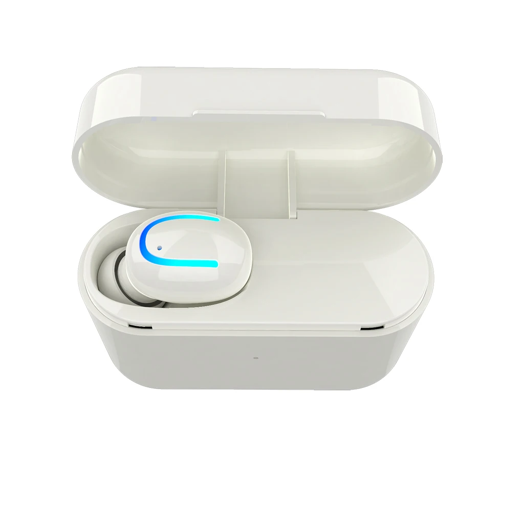 

Worallymy HBQ-Q26 Wireless Bluetooth 4.2+EDR Mini Single Ear Earphone Earbuds 500mAh Charging Box Headset