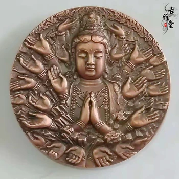 

Thousand-Handed Guanyin Tibetan Culture Guanyin Copper Pendant