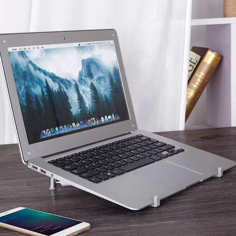 Портативный алюминиевый сплав Подставка для ноутбука кронштейн держатель для охлаждения док-станция Pc Pad ноутбук стол планшет поддержка для Macbook