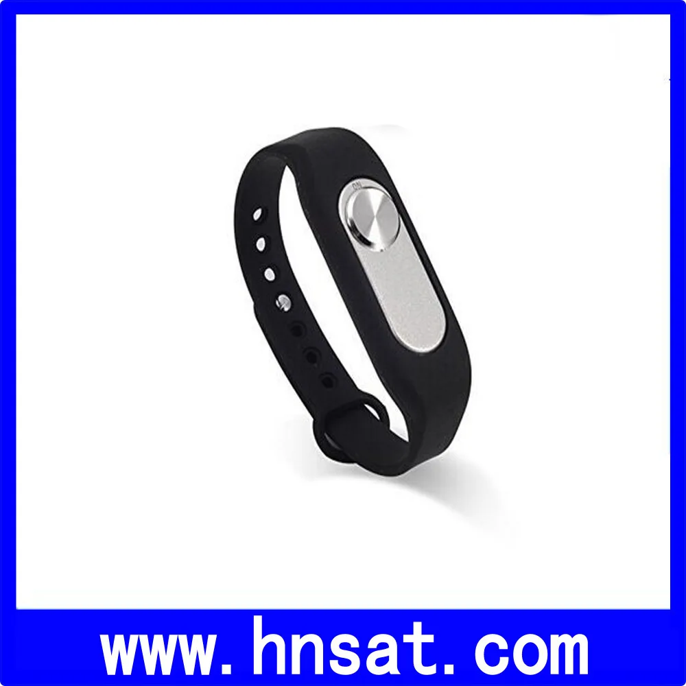 Stylish five colors Bracelet Voice Recorder WR 06,3 in 1 Wearable Audio ...