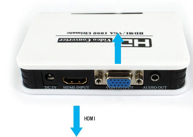 HDMI к VGA конвертер адаптер с аудио поддержкой 1080 P для ПК проектор для ноутбука HDMI к VGA разъем с USB кабель питания